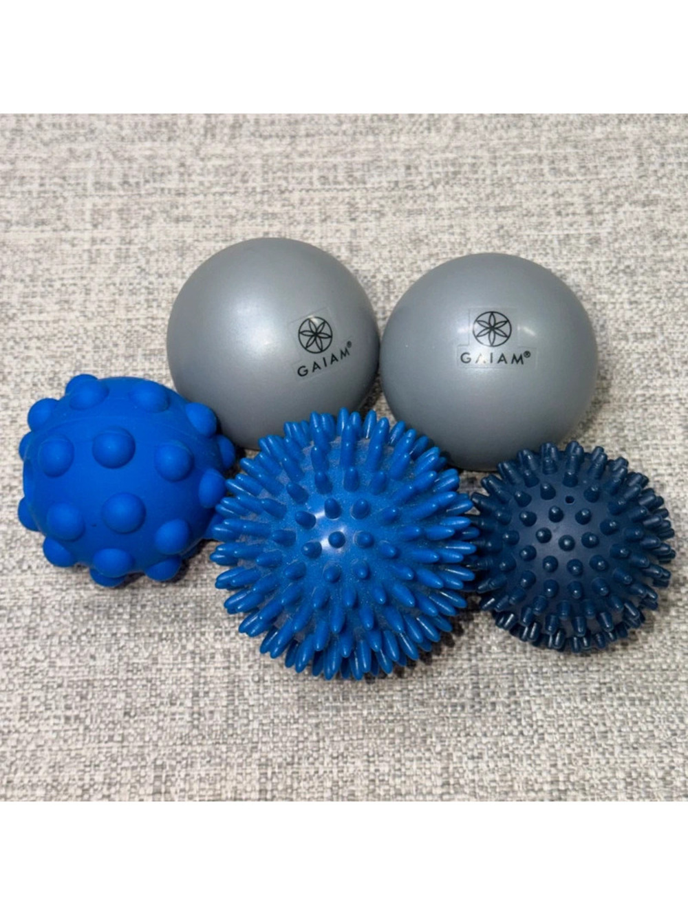 Gaiam Massage Therapy Balls Lot of 5 Myofascial Trigger Point Foot Muscle Pain